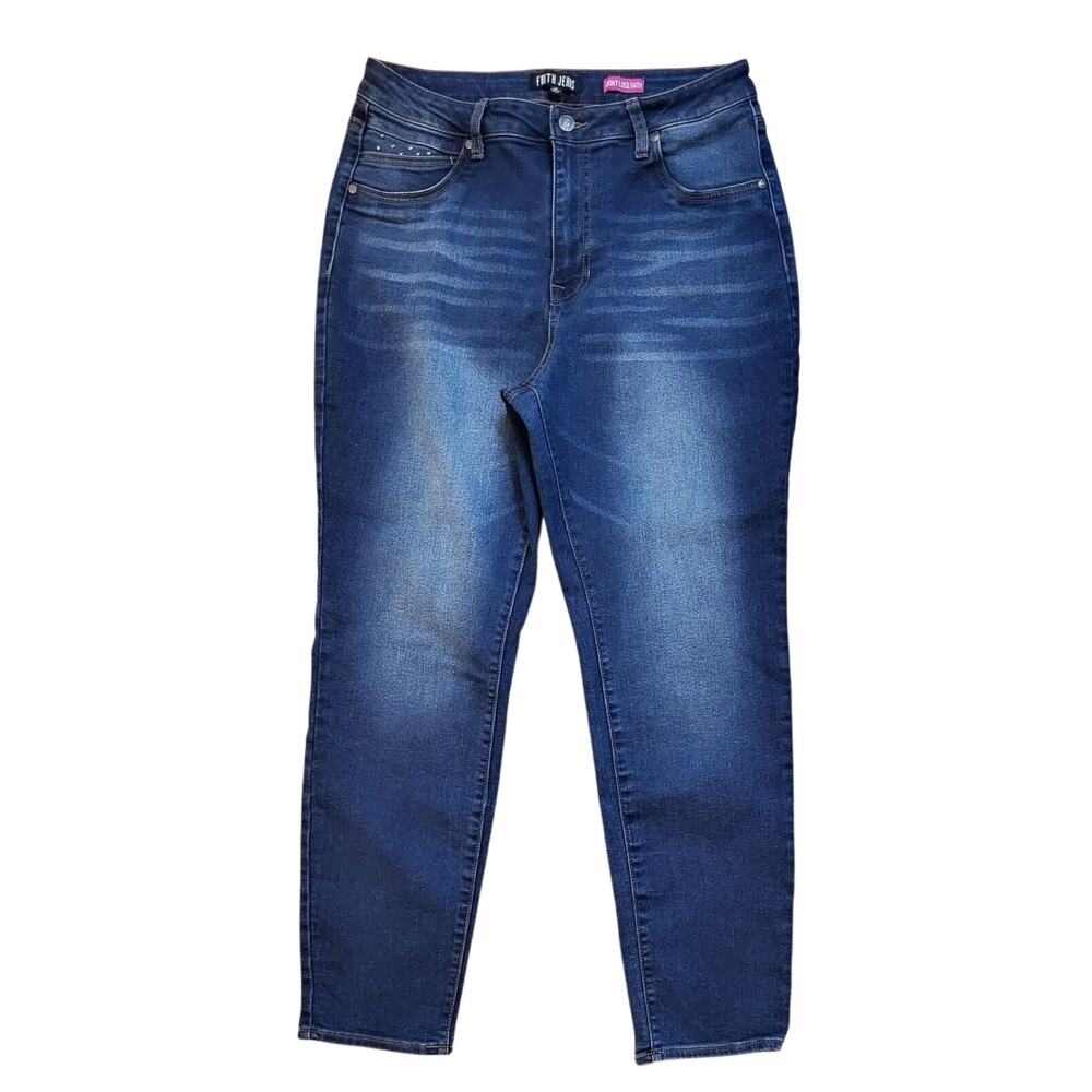 Faith Jeans Women Size 16 High Rise Skinny Ankle Denim Jeans